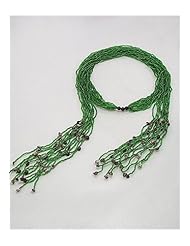 Green Seed Bead Belt