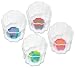 Precidio Objects 6414H99-AM107 Andy Warhol Tacoma Daisy Tumblers s/4