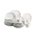Domestic 924223 Kombiservice 30-teilig Camilla mit je 6 Tassen, Untertassen, Dessertteller, Teller tief und Teller flach