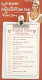 Naughty Nurse Clip Board with Sexy Message Prescription Pad