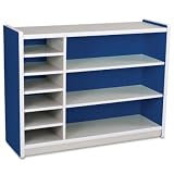 armoire for kids-9 Compartment Kids Shelving Unit - Blue