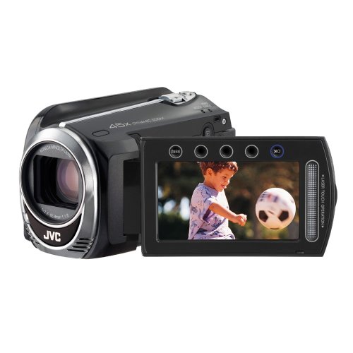 JVC GZ-MG 750 BEU Festplatten-Camcorder (microSD-Kartenslots, 39-fach optisher Zoom, 6,9 cm Display, 80GB Festplatte, USB 2.0) schwarz