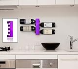 IMAGE OF Vynebar Polished Four Bottle Wine Rack (Polished Purple) (9