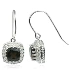 Sterling Silver Square Cut Smoky Quartz Vintage Inspired Drop Earrings 41lKqk t5sL. SL160 Sterling Silver Square Cut Smoky Quartz Vintage Inspired Drop Earrings