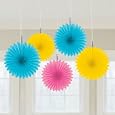 Amscan - Mini Hanging Fan Decorations