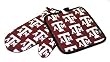 Texas A&M University Logo Oven Mitt Potholder Set for Kitchen Tailgating Barbecue or Outdoor Cooking POT HOLDER SET GIFT IDEA