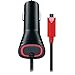 Samsung Galaxy S7 S6 Note 4 5 New Rapid Fast Quick Charge QC 2.0 Car Charger - 6 Foot Coiled Cord 5v / 2.4 Amp Compatible with Motorola LG HTC Samsung - Red LED