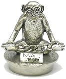 Jac Zagoory Pen Stand Mini Write No Evil Monkey Stand - JZ-PH101
