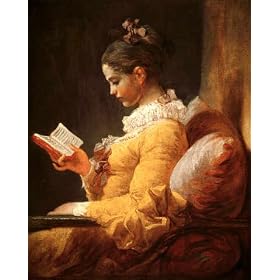 Reproduction d'Art: Jean-Honore Fragonard "Reading Girl" 57 x 71