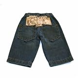 Jean Bourget - Polar bear elastic waist denim pants