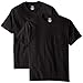 Hanes Mens Beefy-t Pocket T-shirt, Heavyweight Cotton Tee For Men, Full-cut 1 Or 2 Pack Fashion-t-shirts, Black - 2 Pack, Medium US
