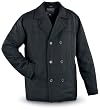 Excelled Wool - blend Pea Coat Black