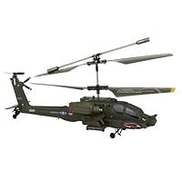 Syma S109G 8' RC Remote Control Helicopter, 3.5 Channels Electric RTF Indoor Mini Apache Helicopter with Built-in Gyro, Multiplayer Up To 2 Helicopters