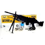 Softair Waffe M60 Gewehr 78cm Set mit Schutzbrille mit 1000 Kugelnvon "MG POWER"