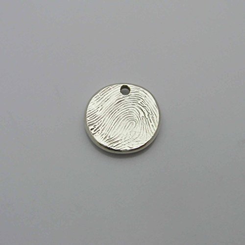 Personalized Silver Fingerprint Charm or Pendant