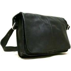 LeDonne 2116 Classic Vacquetta Leather Messenger Bag