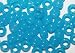ELECTRIC BLUE NIGHTGLOW GLOW IN THE DARK CROW BEADS PONY BEADS