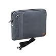 CaseCrown Faux Suede Protective Sleeve with Shoulder Strap and Pocket (Blue Grey) for Acer Aspire One Pro 11.6-inch Netbook