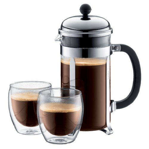 Bodum Chambord 3 cup French Press Coffee Maker, 12 oz., Chrome