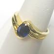 14K Yellow Gold Sapphire Ring