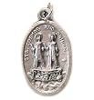 Saints Cosmas and Damian Oxidized Medal - MADE IN ITALY