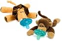 Wubbanub Infant Pacifier - Lion and Monkey