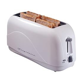Frigidaire Fcl4001/h 1300w 4 Slice Long Slot Toaster White