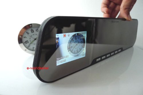 2.7 Inch LCD 1080p HD Car Video Camera DVR Rear Mirror with Night Vision By Gadgetworkz