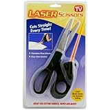 New Laser Guided Fabric Scissors Cuts Fast Straight Professional Straight Easy