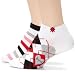 K. Bell Socks Women's Golf Argyle/stripe 2 Pack Footie Socks