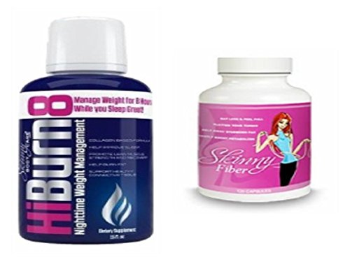 HiBurn8 16oz - Skinny Fiber 120 Caps, Day/Night Time All Natural Weight Loss Supplement Bundle - Reduce Stress, Sleep Better, Feel Full Eat Less, HiBurn8 16oz - Skinny Fiber 120 Caps, Day/Night Time All Natural Weight Loss Supplement Bundle - Reduce Stress, Sleep Better, Feel Full Eat Less,