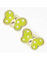 Kids 14K solid gold earrings fancy stud hoop huggie ball fashion dangle swa...