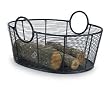 Large Steel Wire Wood Basket