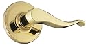 Weiser Lock LA330C3 Corsair Bed/Bath Lever Set, Left Hand, Bright Brass