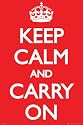 Keep Calm and Carry On Poster Print, 24x36 Poster Print, 24x36
