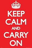 Keep Calm and Carry On Poster Print, 24x36