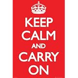Keep Calm and Carry On Poster Print, 24x36 Poster Print, 24x36