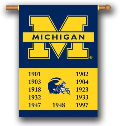 BSI Michigan State Spartans Champion Years 2 Sided 28 X 40 Banner w/ Pole Sleeve