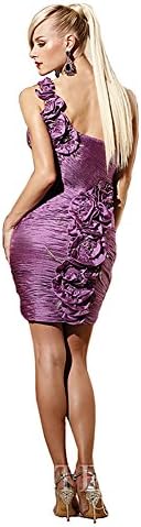 Terani Couture 35053C One Shoulder Cocktail Dress, Purple, 6