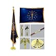 Indiana 3ft x 5ft Flag Flagpole Base and Tassel