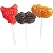 Beard and Mustache Shaped Suckers Party Supplies (Various - color may vary)
