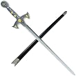 39 Inch Knight Templar Sword w/ Hard Scabbard
