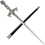 39 Inch Knight Templar Sword w/ Hard Scabbard
