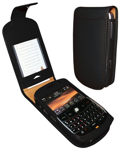 Piel Frama Premium Leather Case with SNAP Closure for the Blackberry Bold 9000 (Black)
