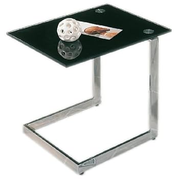 Links Yolanda 2 / 99100910 Table d'appoint Verre fumé / Chrome (Import Allemagne)