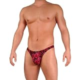 New Men's Pink Snake Sexy Center Patch Thong Underwear by Gregg Homme Size Medium