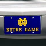 NCAA Notre Dame Fighting Irish License Plate with Screw Caps