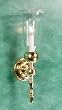 Dollhouse Miniature Clare-Bell Brass Candlestick Wall Sconce