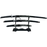 Whetstone Cutlery Dragon Samurai Sword Set, Black