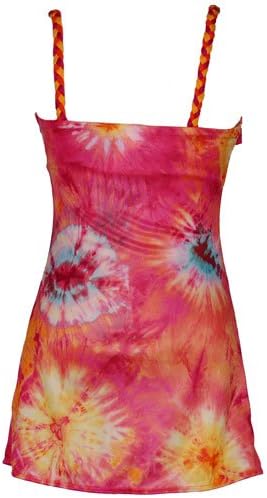 Spoiled Little Mama Girls Orange Tie Dye Dress Girl 16